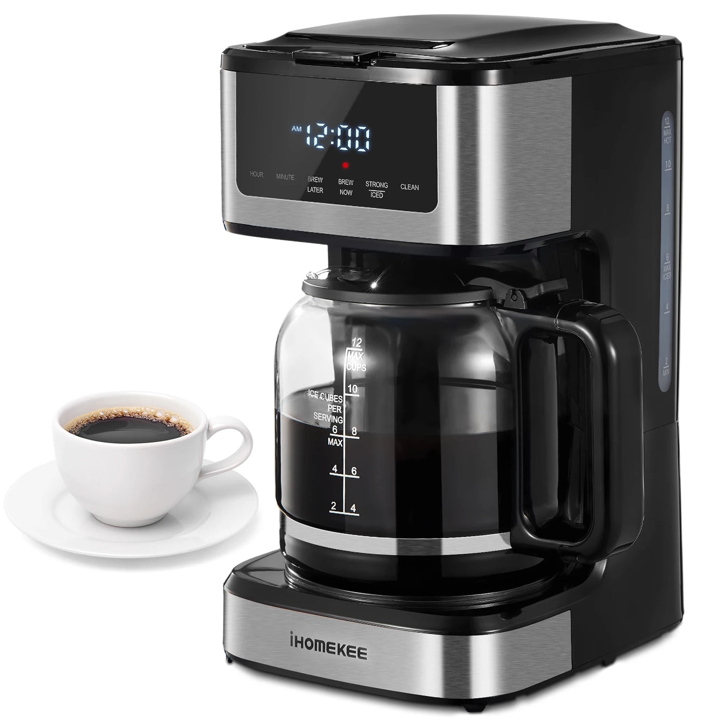 Programmable 12 Cup Drip Coffee Maker