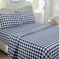 Comforter 100% Cotton Printed Flannel Sheet Set