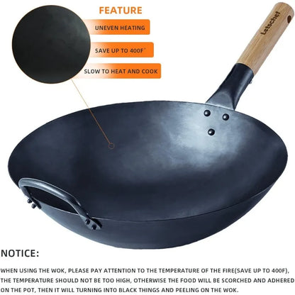 Carbon Steel Pow Wok Set