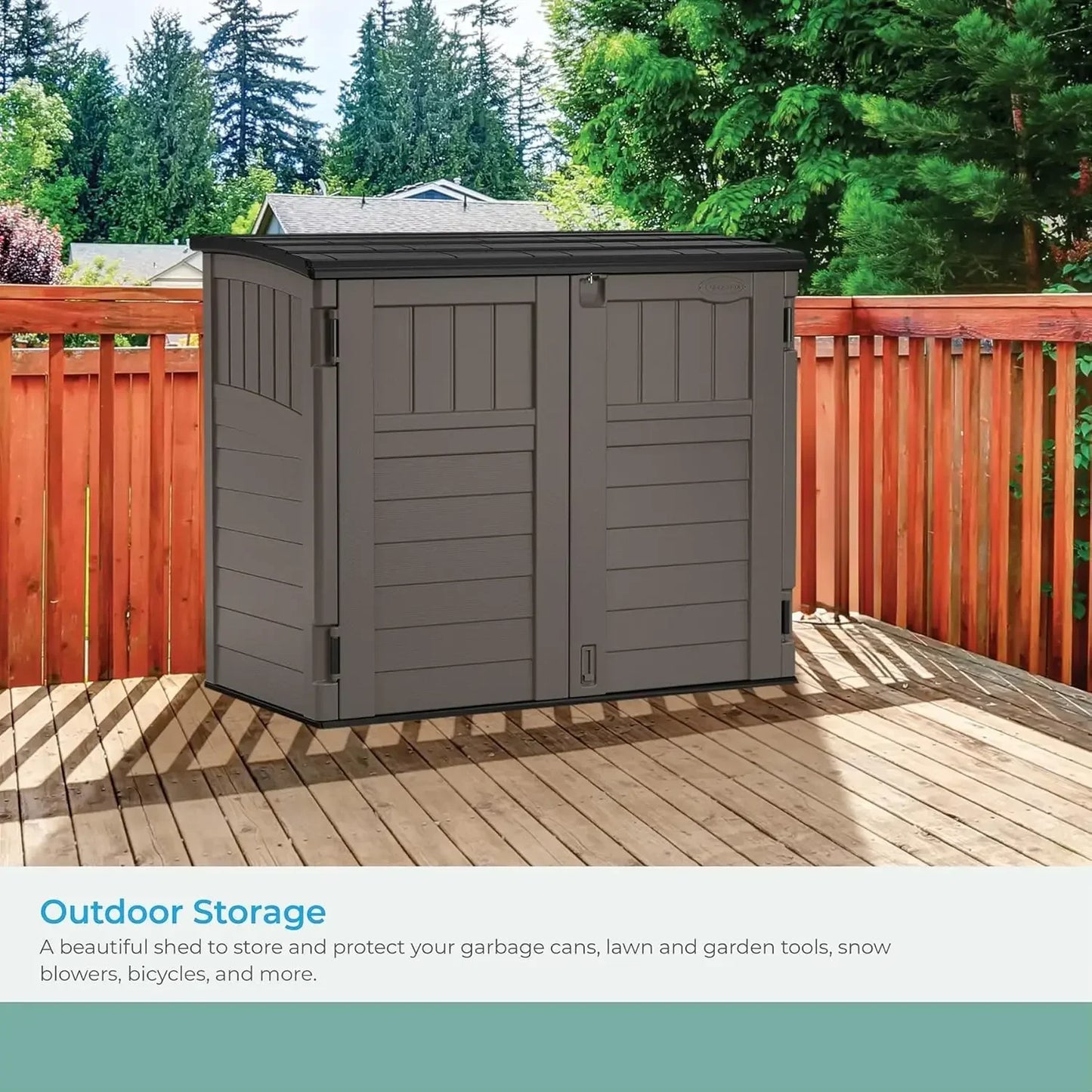 4' x 2' Horizontal Storage Shed -