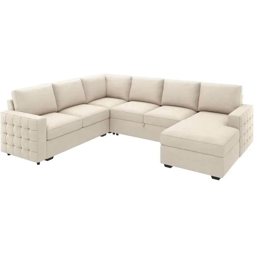 Sectional Sofa with Storage Chaise