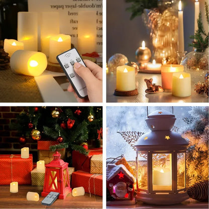 Rechargeable Flameless Votive Candles Remote Control