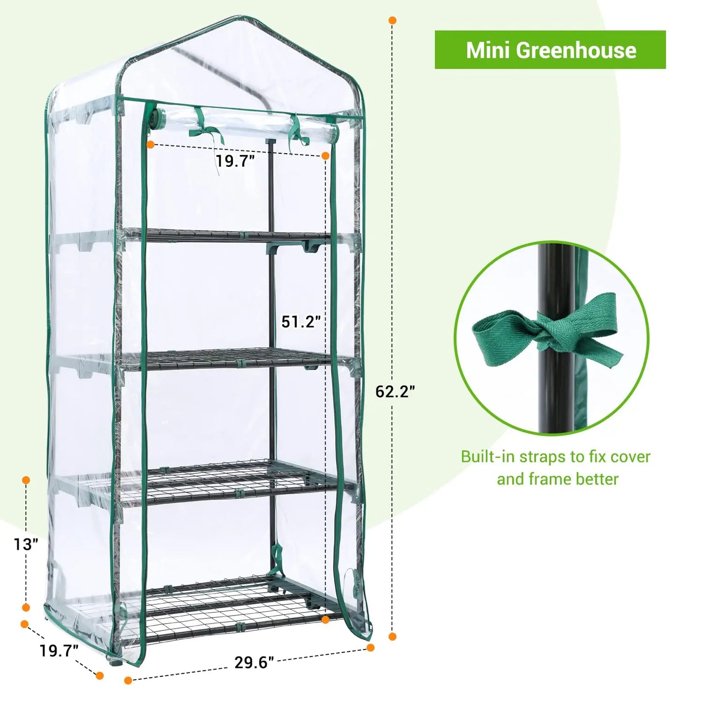 Heavy Duty Mini Greenhouse for Outdoors