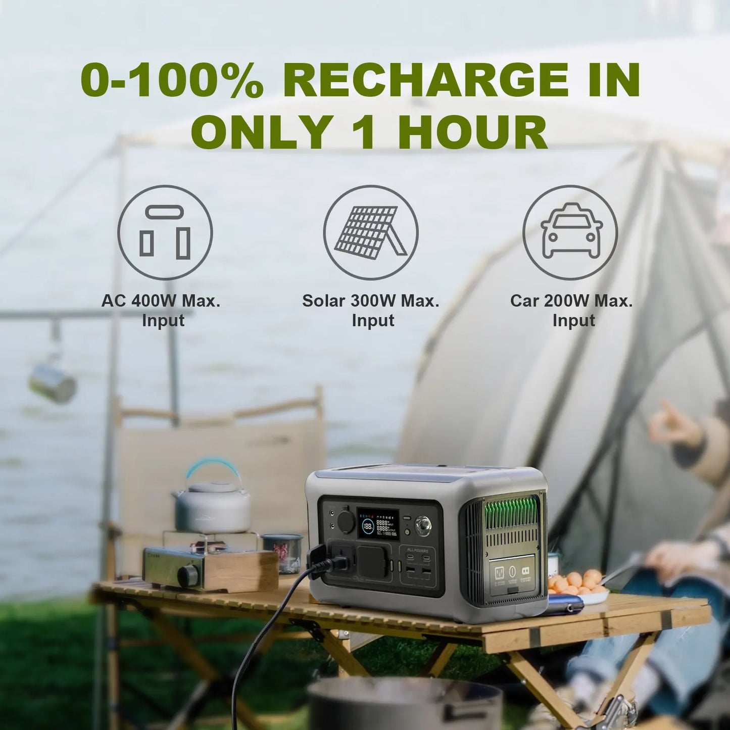 Portable Power Station Camping RV Home