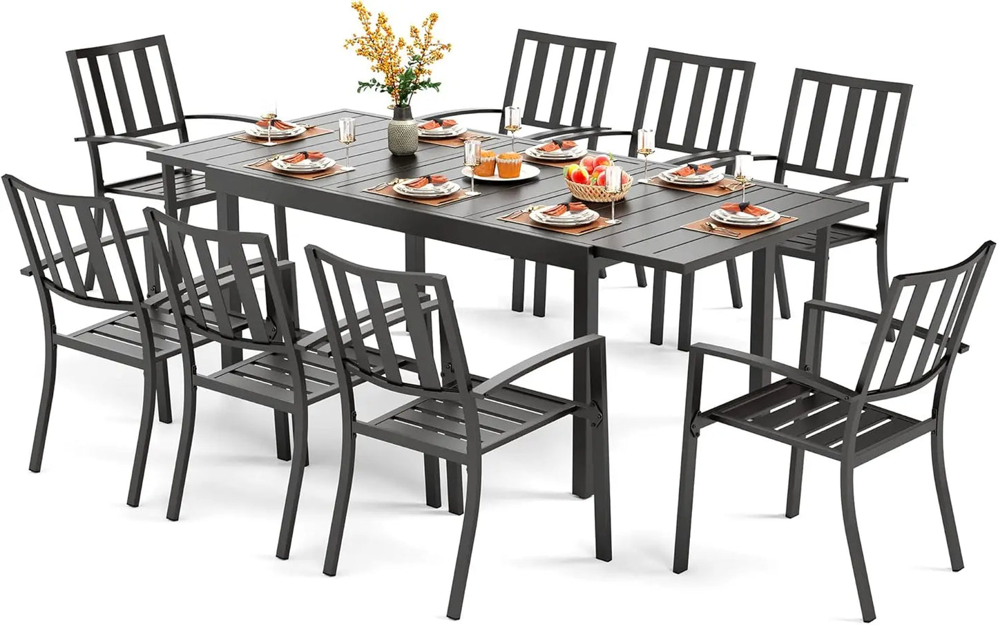 9 Piece Patio Dining Table Set