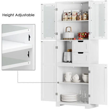 Tall Storage Cabinet, Bathroom Kitchen Pantry