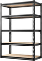 Adjustable 5 Tier Metal Storage Shelving