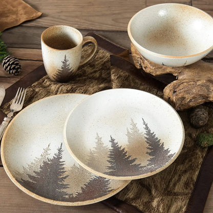 Pine Tree Theme Dishware Set