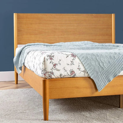 Bed frame, solid wood base,