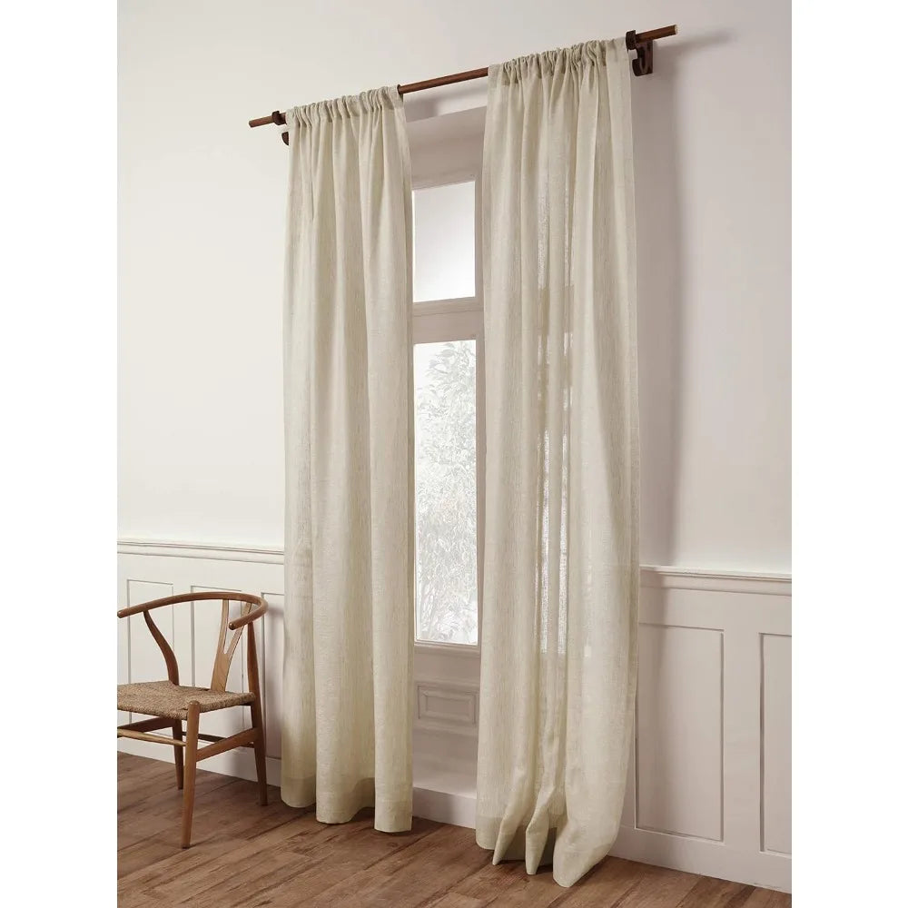 Linen Sheer Curtain 96 Inches Long