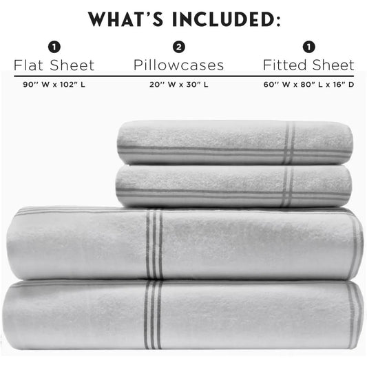 Comforter 100% Cotton Printed Flannel Sheet Set