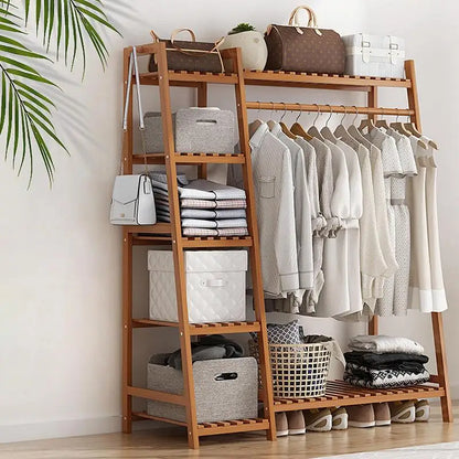 Wooden Clothing Garment Rack