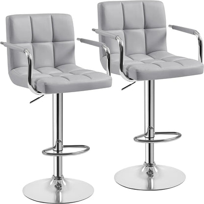 Set of 2 Modern Counter Height Stools