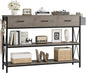 Console Table with 3 Drawers, and Storage Shelves