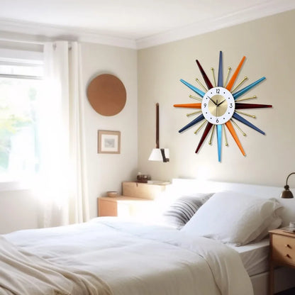 Large Wall Clock MCM Starburst