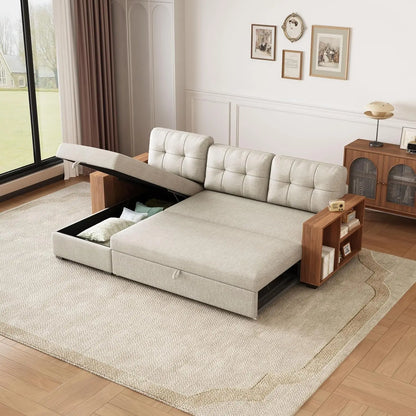 Convertible Pull Out Couch with Storage