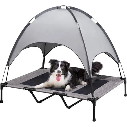 Elevated Pet Cot with Canopy