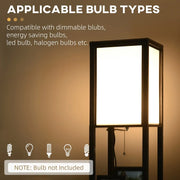 Modern Tall Floor Light with Shelving