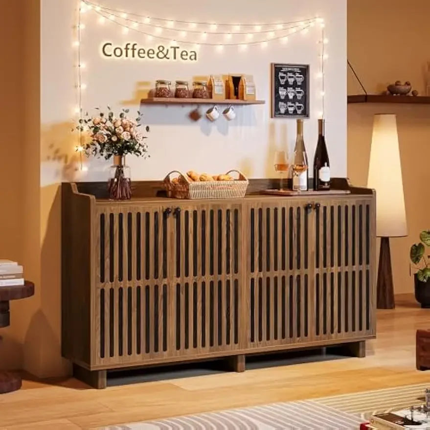 Farmhouse Sideboard Coffee Bar for Dining Room