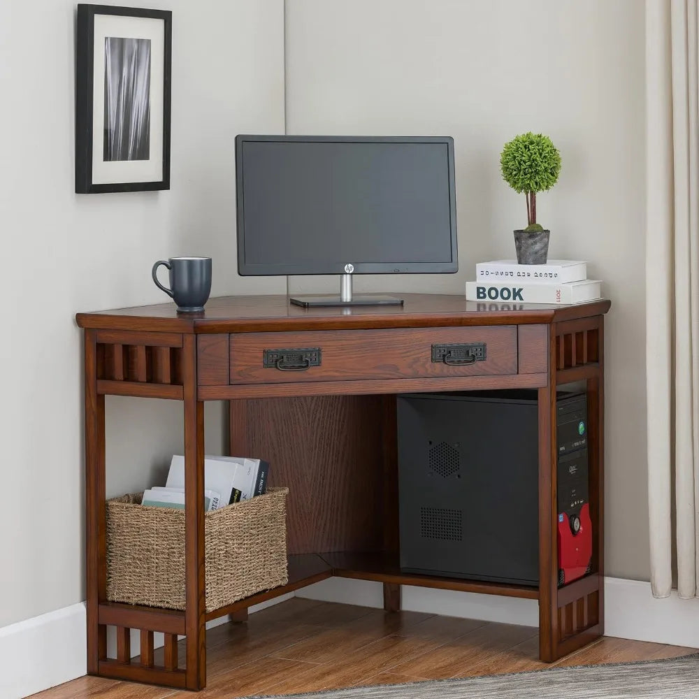 Corner Computer and Writing Desk,