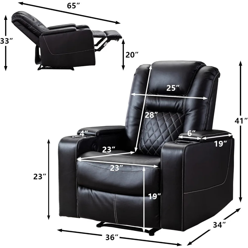 Electric Power Recliner  Set Of 3