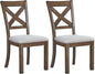 2 Modern Farmhouse 19" Upholstered Dining Chair