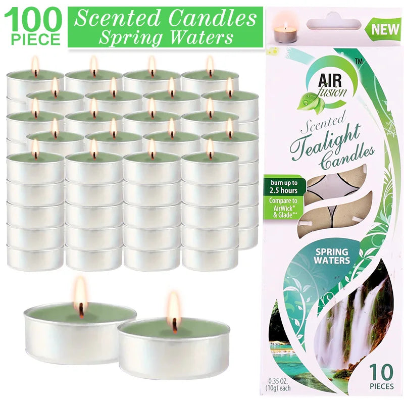 Air Fusion 100 Count Aromatherapy Tea Light Candles