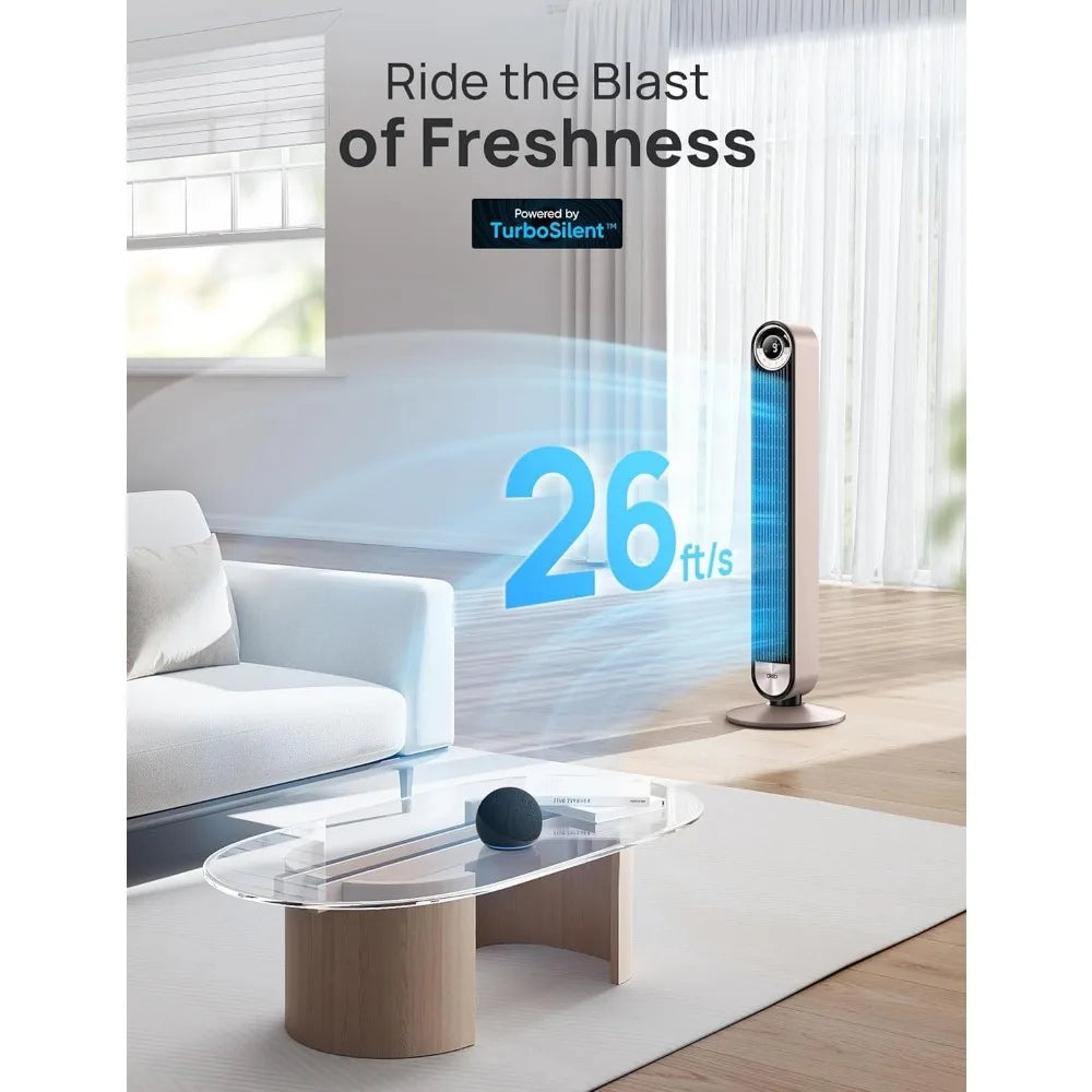 Voice Control Smart Tower Floor Fan