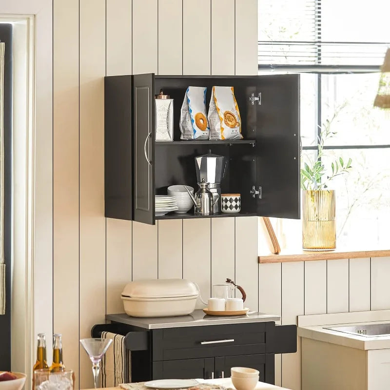 White Bathroom Kitchen Wall Cabinet